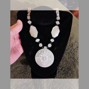 Mayan Inspired Quartz necklace